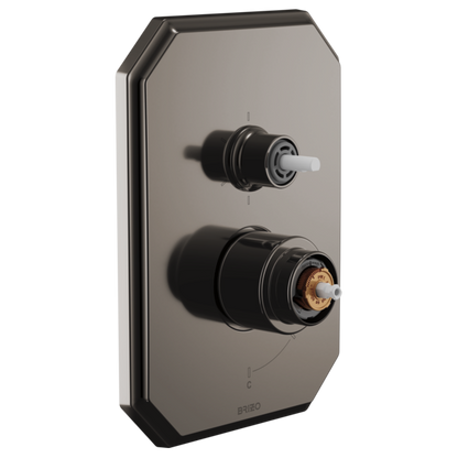 Brizo - Beauclere Pressure Balance Valve with Integrated 6-Function Diverter Trim - Less Handles