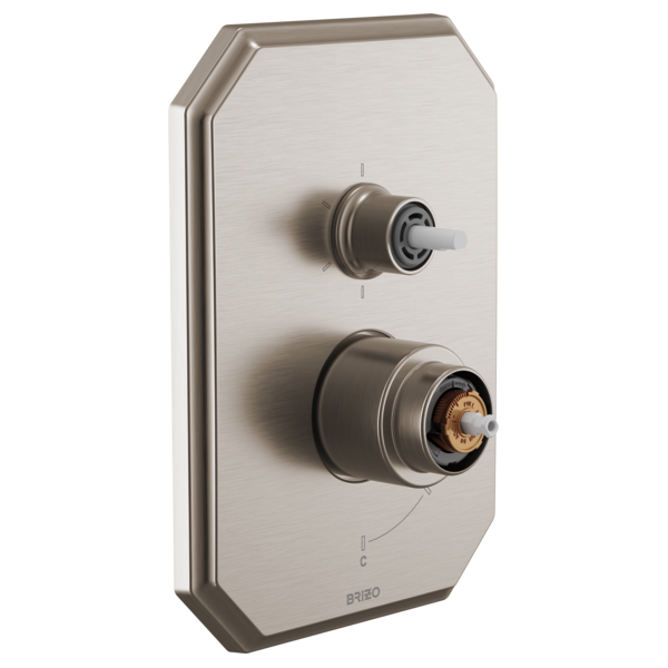 Brizo - Beauclere Pressure Balance Valve with Integrated 6-Function Diverter Trim - Less Handles