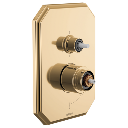 Brizo - Beauclere Pressure Balance Valve with Integrated 6-Function Diverter Trim - Less Handles