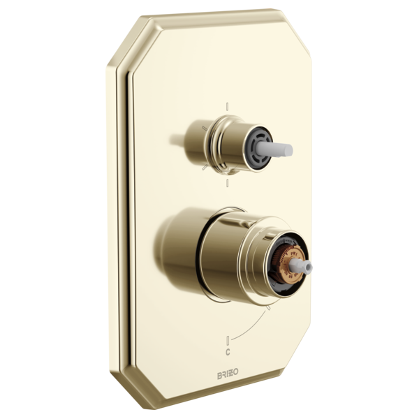 Brizo - Beauclere Pressure Balance Valve with Integrated 6-Function Diverter Trim - Less Handles