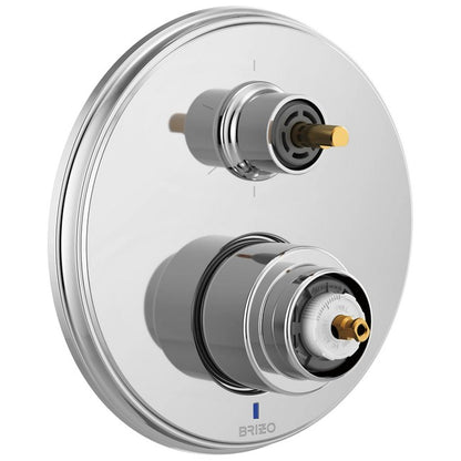 Brizo - Invari Pressure Balance Valve With Integrated 6-Function Diverter Trim - Less Handles