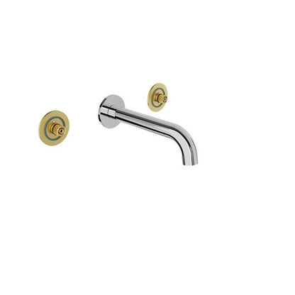 Baril - Air B80 Trim only for for 2 handles wall-mounted lavatory faucet (without handle), drain not included