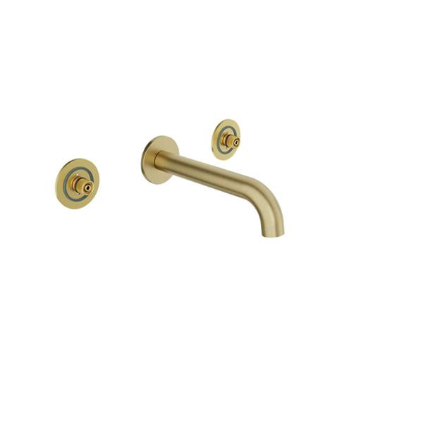 Baril - Air B80 Trim only for for 2 handles wall-mounted lavatory faucet (without handle), drain not included