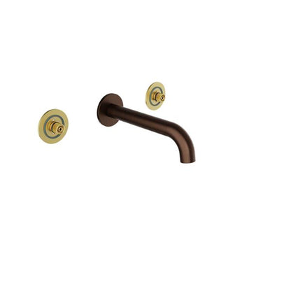 Baril - Air B80 Trim only for for 2 handles wall-mounted lavatory faucet (without handle), drain not included