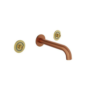 Baril - Air B80 Trim only for for 2 handles wall-mounted lavatory faucet (without handle), drain not included