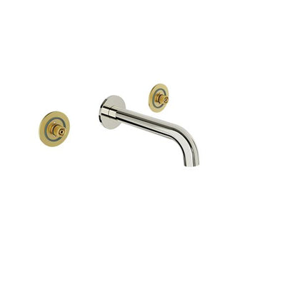 Baril - Air B80 Trim only for for 2 handles wall-mounted lavatory faucet (without handle), drain not included