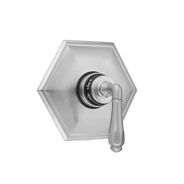 Jaclo - Hex Plate with Smooth Lever Trim for Thermostatic Valves (J-TH34 & J-TH12)