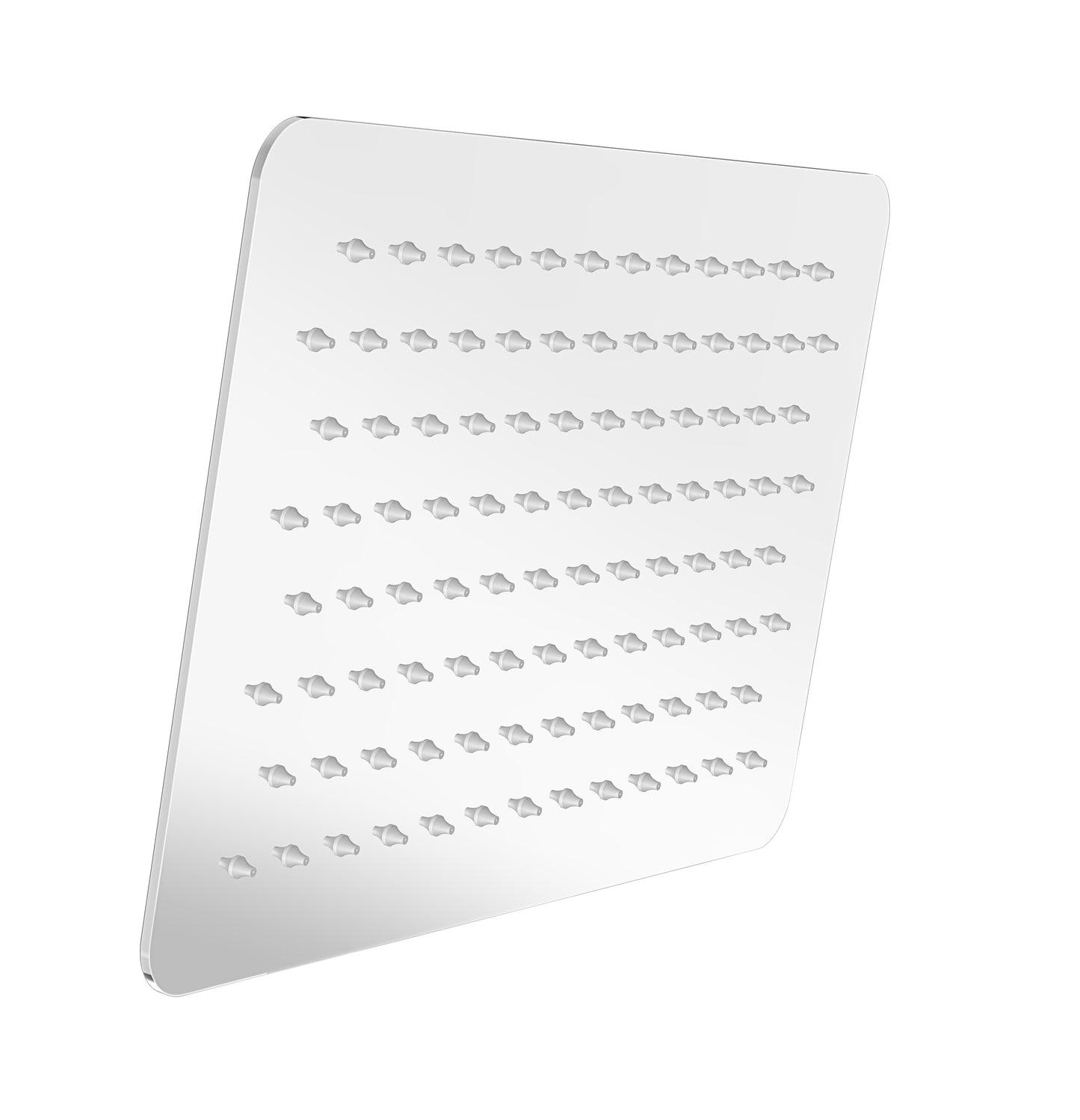 Baril - Rectangular 12 Inch x 8 Inch anti-limestone shower head