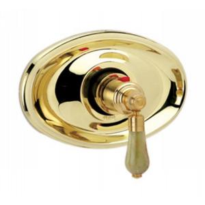 Phylrich - Versailles 3/4 Inch Thermostat, Green Onyx Handle - Trim Only