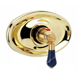 Phylrich - Versailles 3/4 Inch Thermostat, Bleu Sodalite Handle - Trim Only