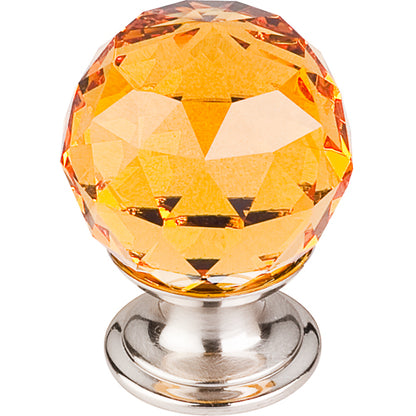 Top Knobs - Amber Crystal 1 1/8 Inch Diameter Round Knob