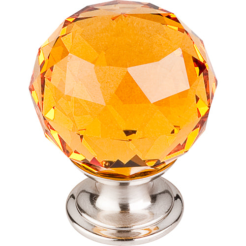 Top Knobs - Amber Crystal 1 3/8 Inch Diameter Round Knob
