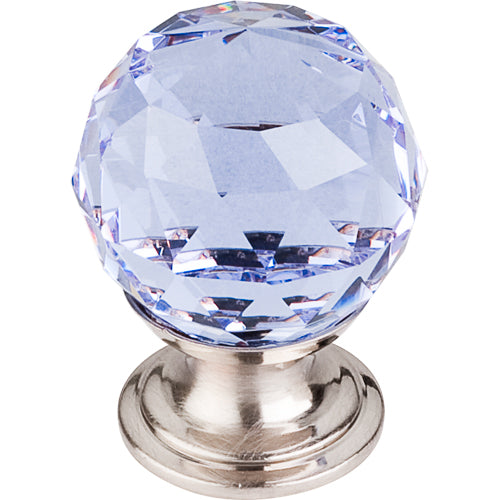 Top Knobs - Light Blue Crystal 1 1/8 Inch Diameter Round Knob