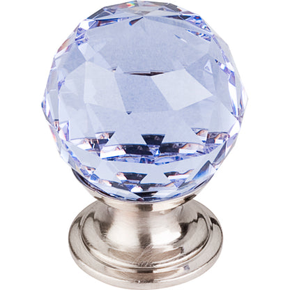 Top Knobs - Light Blue Crystal 1 1/8 Inch Diameter Round Knob