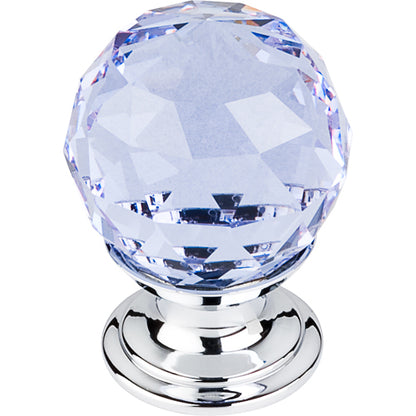 Top Knobs - Light Blue Crystal 1 1/8 Inch Diameter Round Knob