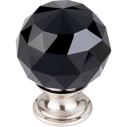 Top Knobs - Black Crystal 1 3/8 Inch Diameter Round Knob