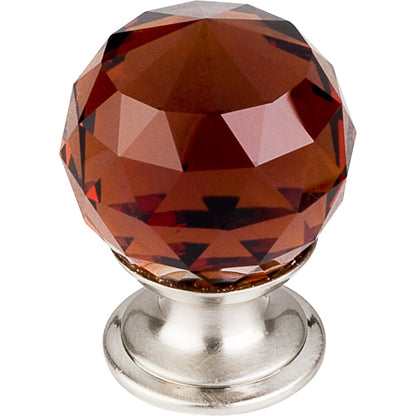 Top Knobs - Wine Crystal 1 1/8 Inch Diameter Round Knob