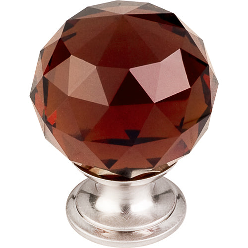 Top Knobs - Wine Crystal 1 3/8 Inch Diameter Round Knob