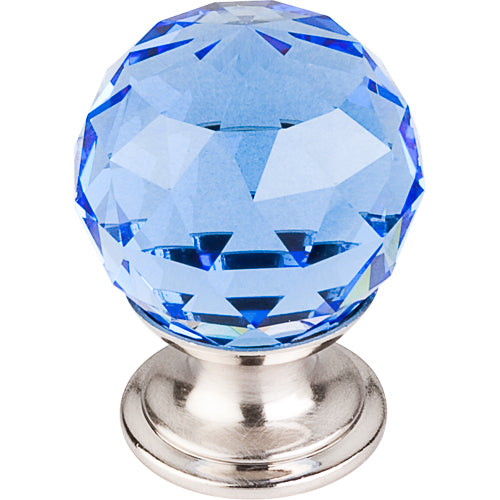 Top Knobs - Blue Crystal 1 1/8 Inch Diameter Round Knob