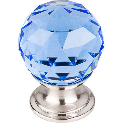 Top Knobs - Blue Crystal 1 1/8 Inch Diameter Round Knob