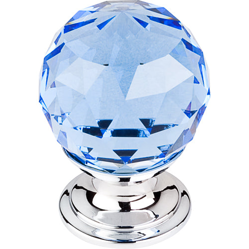Top Knobs - Blue Crystal 1 1/8 Inch Diameter Round Knob