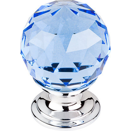 Top Knobs - Blue Crystal 1 1/8 Inch Diameter Round Knob