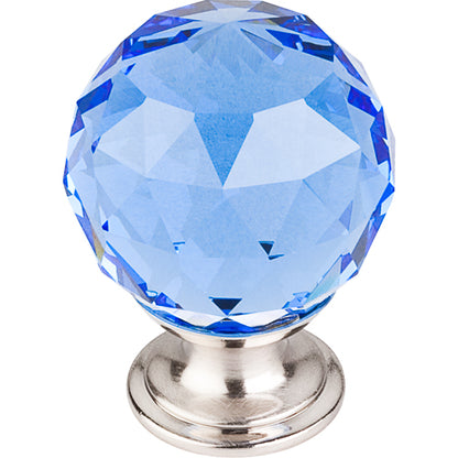 Top Knobs - Blue Crystal 1 3/8 Inch Diameter Round Knob