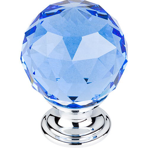 Top Knobs - Blue Crystal 1 3/8 Inch Diameter Round Knob