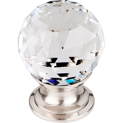Top Knobs - Clear Crystal 1 1/8 Inch Diameter Round Knob