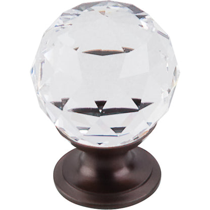 Top Knobs - Clear Crystal 1 1/8 Inch Diameter Round Knob