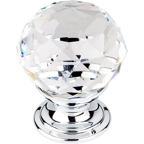 Top Knobs - Clear Crystal 1 1/8 Inch Diameter Round Knob