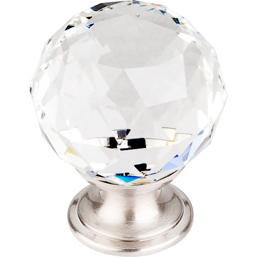 Top Knobs - Clear Crystal 1 3/8 Inch Diameter Round Knob