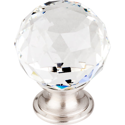Top Knobs - Clear Crystal 1 3/8 Inch Diameter Round Knob