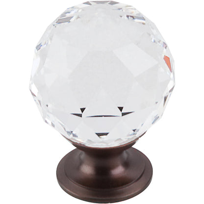 Top Knobs - Clear Crystal 1 3/8 Inch Diameter Round Knob