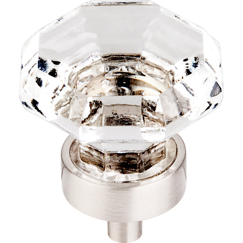 Top Knobs - Clear Octagon Crystal 1 3/8 Inch Diameter Round Knob