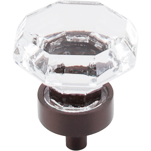Top Knobs - Clear Octagon Crystal 1 3/8 Inch Diameter Round Knob