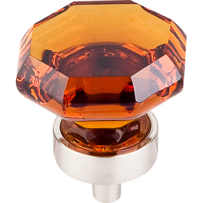 Top Knobs - Wine Octagon Crystal 1 3/8 Inch Diameter Round Knob