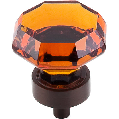 Top Knobs - Wine Octagon Crystal 1 3/8 Inch Diameter Round Knob