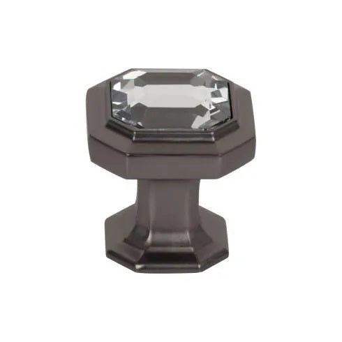 Top Knobs - Crystal Emerald 1 1/8 Inch Length Geometric Knob