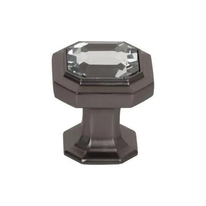 Top Knobs - Crystal Emerald 1 1/8 Inch Length Geometric Knob