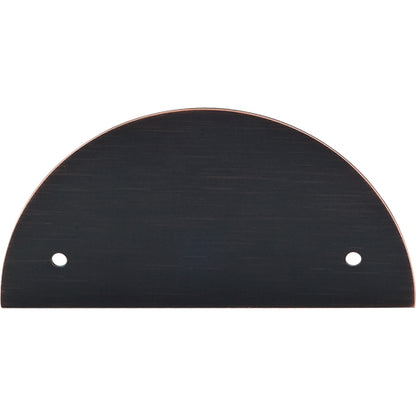 Top Knobs - Half Circle Backplate 3 1/2 Inch (c-c)