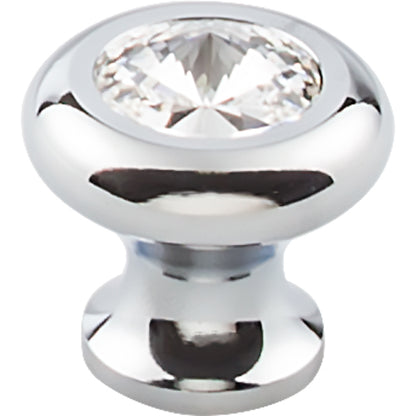 Top Knobs - Hayley Crystal Knob Clear 1 3/16 Inch Base