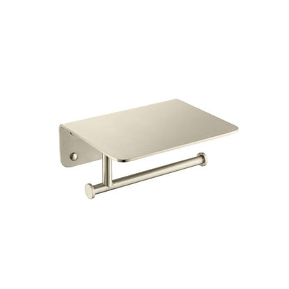 Flusso - Brass Toilet Paper Holder With Cellphone Shelf