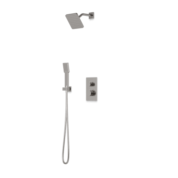 Artos - Otella Thermostatic Shower Trim Kit with Shower Head on Angled Arm & Hand Shower