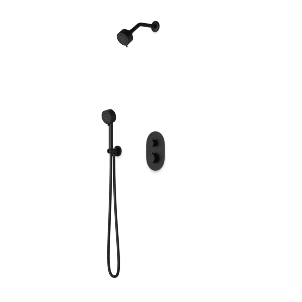 Artos - Opera Thermostatic Shower Trim Kit with Multifunction Shower Head, Hand Shower