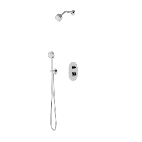 Artos - Opera Thermostatic Shower Trim Kit with Multifunction Shower Head, Hand Shower