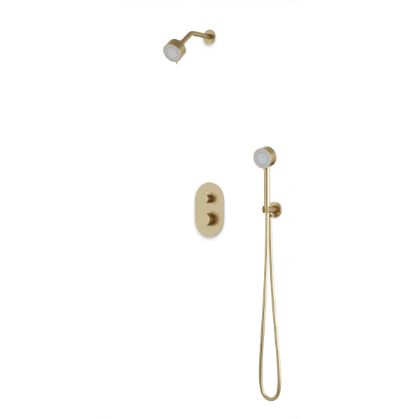 Artos - Opera Thermostatic Shower Trim Kit with Multifunction Shower Head, Hand Shower