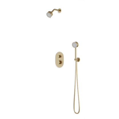 Artos - Opera Thermostatic Shower Trim Kit with Multifunction Shower Head, Hand Shower