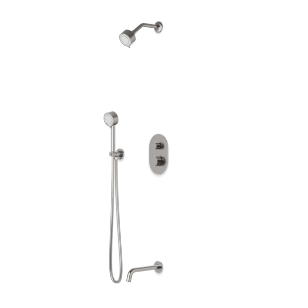 Artos - Opera Thermostatic Shower Trim Kit with Multifunction Shower Head, Hand Shower, Tub Filler