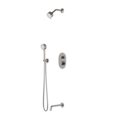Artos - Opera Thermostatic Shower Trim Kit with Multifunction Shower Head, Hand Shower, Tub Filler